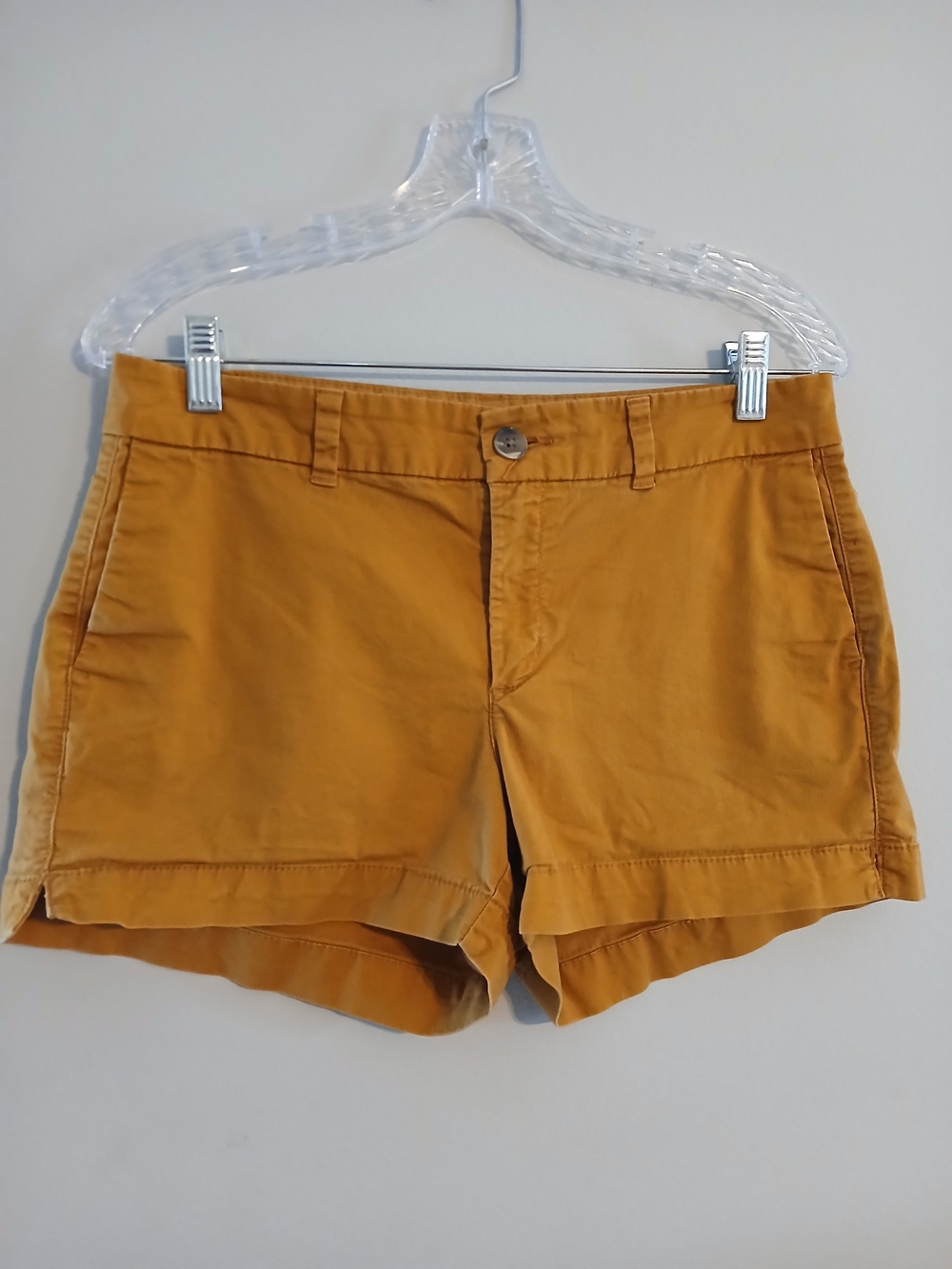 Old Navy Mustard Yellow Cotton Bermuda Shorts